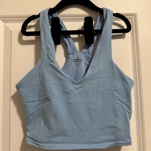 ALO Yoga Sky Blue Racerback Bra